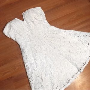 White lace dress